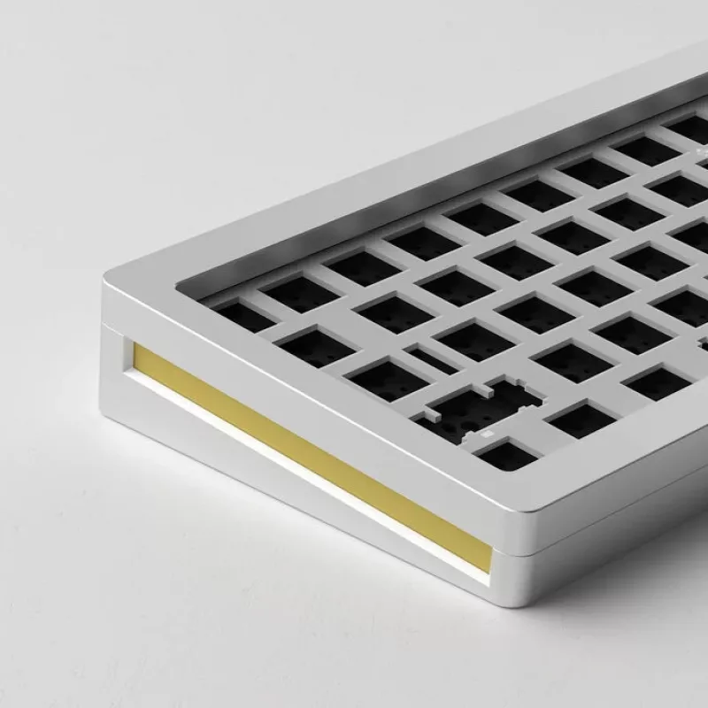 AKKO Gaming Keyboard Case MonsGeek M7 VIA Barebone Kit Silver — barebone mechanical keyboard chassis, compatible with VIA firmware