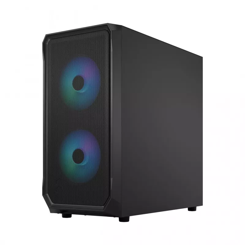 Fractal Design Focus 2 RGB Tempered Glass Mid Tower ATX PC Case - Black