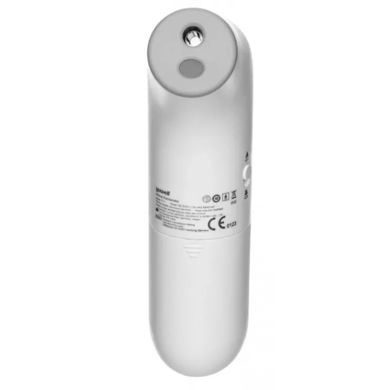Non-contact infrared thermometer Yuwell YT-1 — forehead, 32–43°C range, ±0.3°C accuracy, button control, alarm, AAA batteries