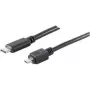 USB Cable Micro-USB B USB C ShiverPeaks BS77145-1.8 1.8m Black