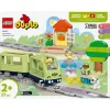 Toy train set LEGO DUPLO Interactive Adventure Railway 10427, 57 pieces, 2 minifigures, for ages 2+