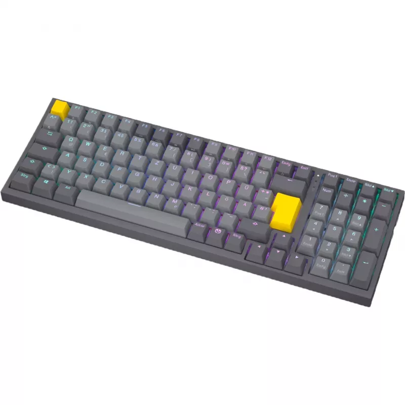 Celeris 1800, Gaming Keyboard Grey, DE-Layout, ENDORFY Yellow by Gateron