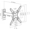 SBOX LCD mount LCD-221-2 for 13–43 inch screens, up to 20 kg, VESA 200x200