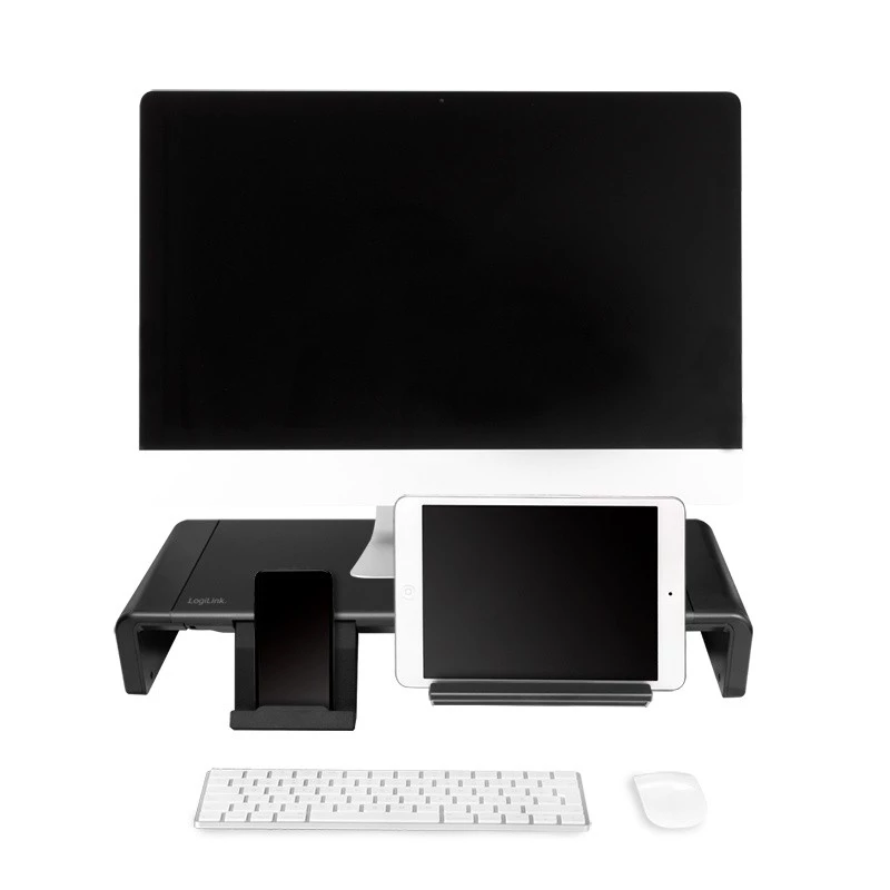 Ergonomic tabletop monitor riser, max. 25k