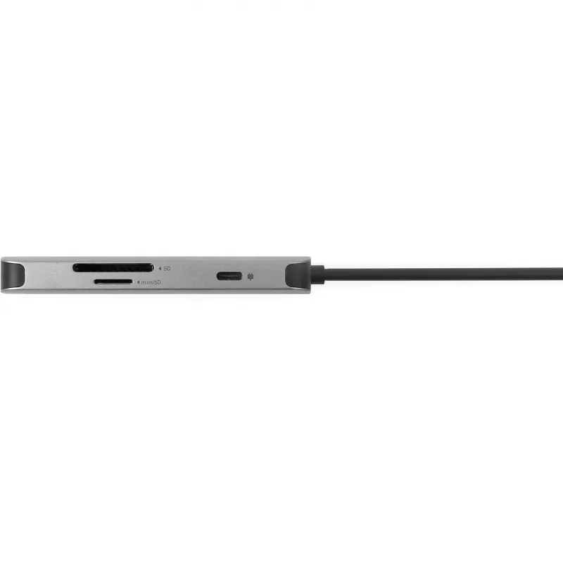 7‑in‑1 USB‑C Dongle Acer — USB 3.2 Gen 1 Type‑C, 3x USB‑A, HDMI, SD/MicroSD, 100W PD, Silver
