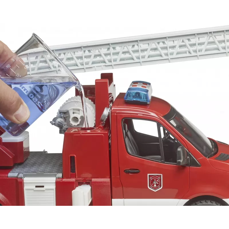 Fire truck BRUDER 02673 Red White ABS synthetics 4 years