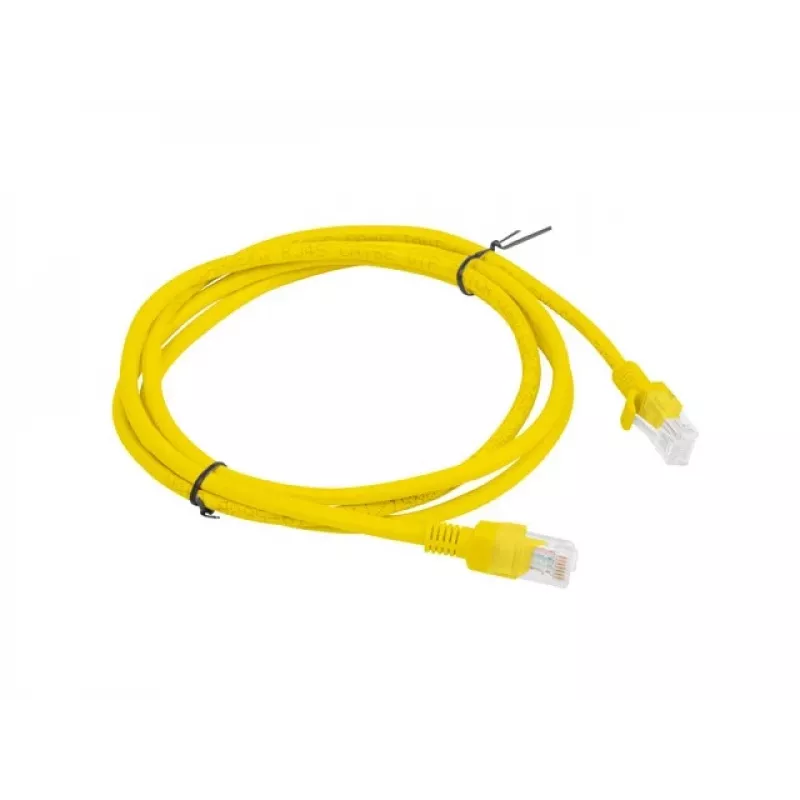 LPATCHCORD Cat.5E UTP 1.5M Yellow FLUKE PASSED LANBERG 10-PACK