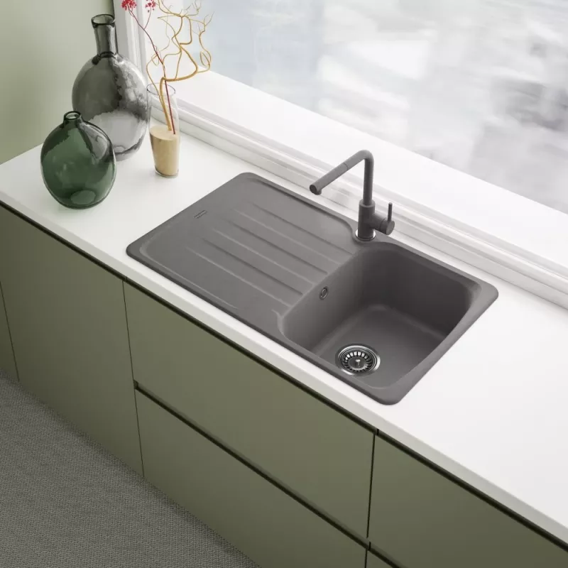 Tap Lina L Pull Out Nozzle HP Stone Grey