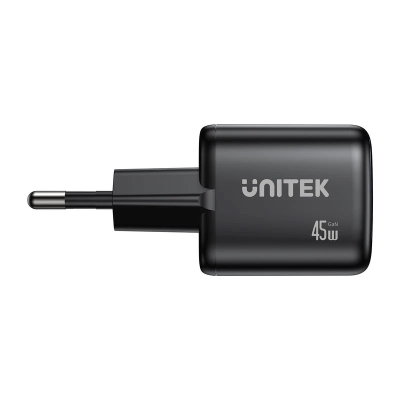 Unitek Wall Charger 2x GaN 45W — 2× USB‑C PD 3.0 and QC fast charging