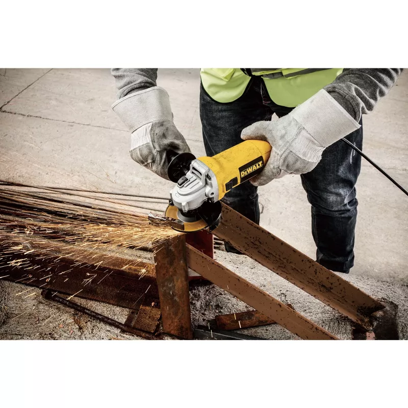 Angle grinder DeWalt DWE4117-QS, 950 W, 125 mm disc, 12,000 RPM, 1.99 kg