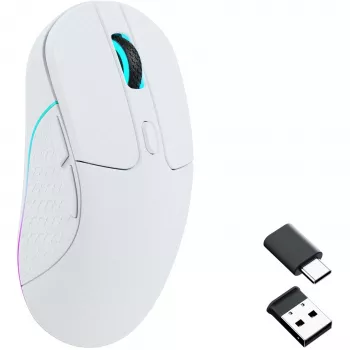 Gaming mouse Keychron M3 Right-hand RF Wireless + Bluetooth Optical 26000 DPI White