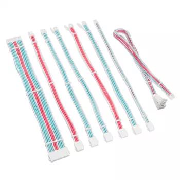 Cable/Adapter Kit Kolink Core Pro Braided Cable Extension Kit 12V-2x6 Typ 1 – Brilliant White/Neon Blue/Pure