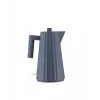 Alessi MDL06 B Pleated Electric Kettle, Black Euro Plug