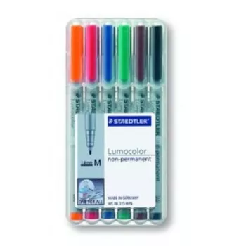 Marker Staedtler 315 WP6 Black Blue Brown Green Orange Red