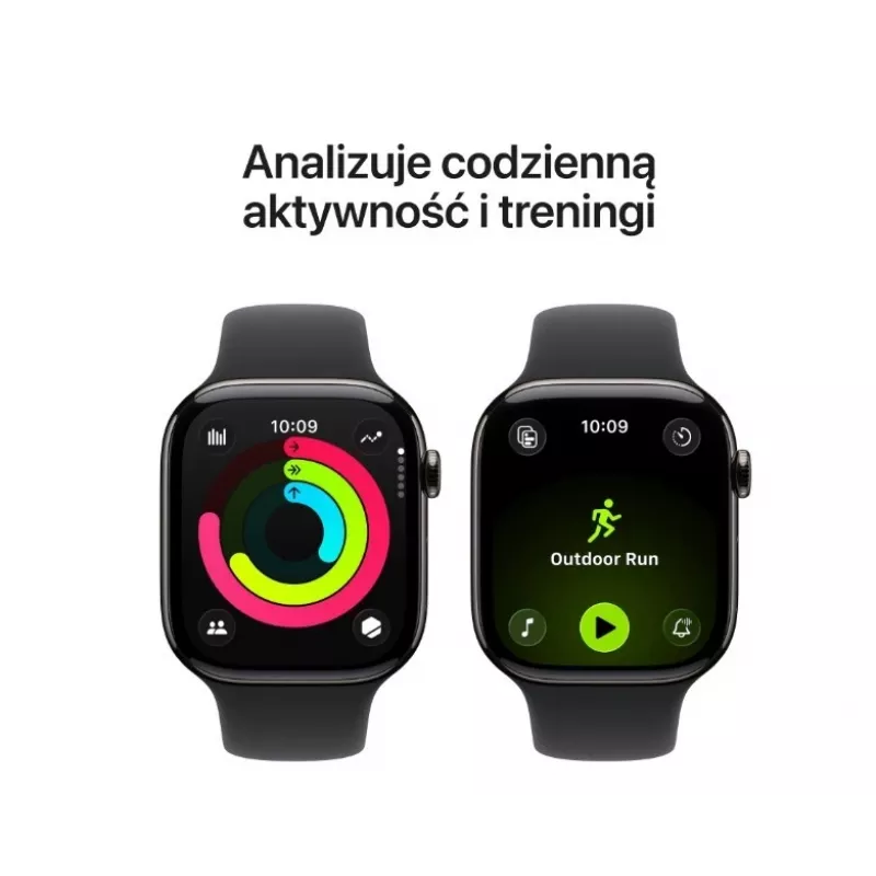 Smartwatch Apple Watch Series 11 GPS + Cellular 46mm Slate Titanium Case Black Sport Band M/L