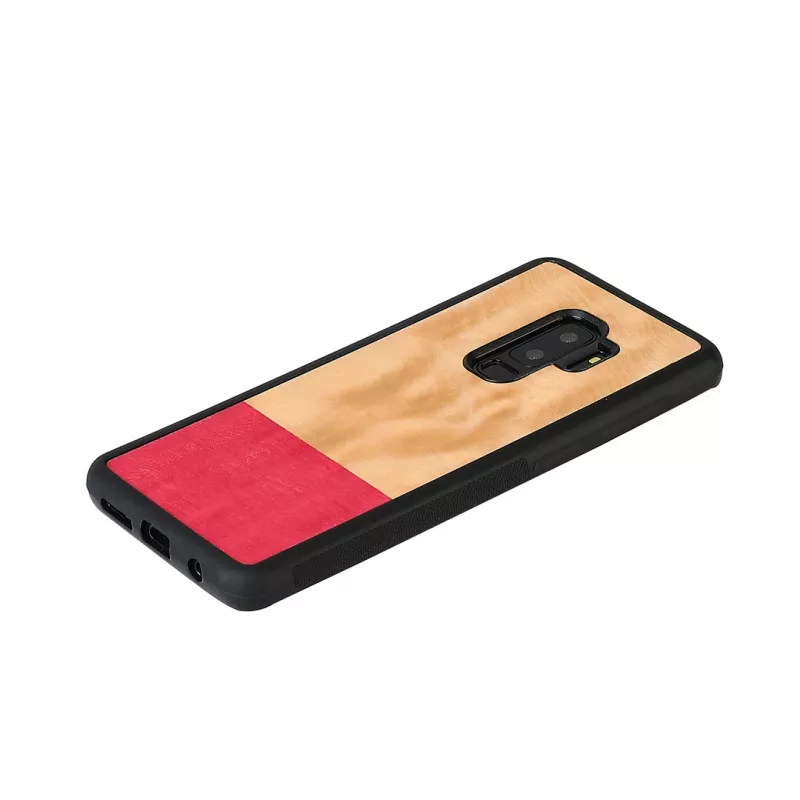 Smartphone case man and wood Galaxy S9 Plus miss match black — protective case for Samsung Galaxy S9+