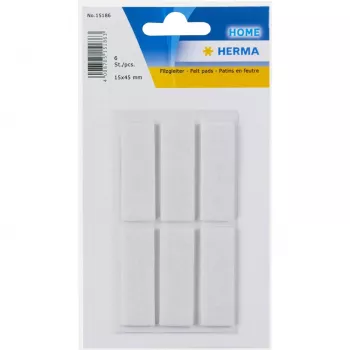 HERMA 15186 self-adhesive label Rectangle White 15x45mm 6 pcs