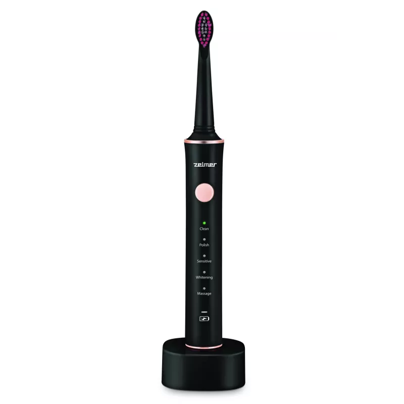 Electric toothbrush ZELMER ZTB2010K Black, rechargeable, compact design