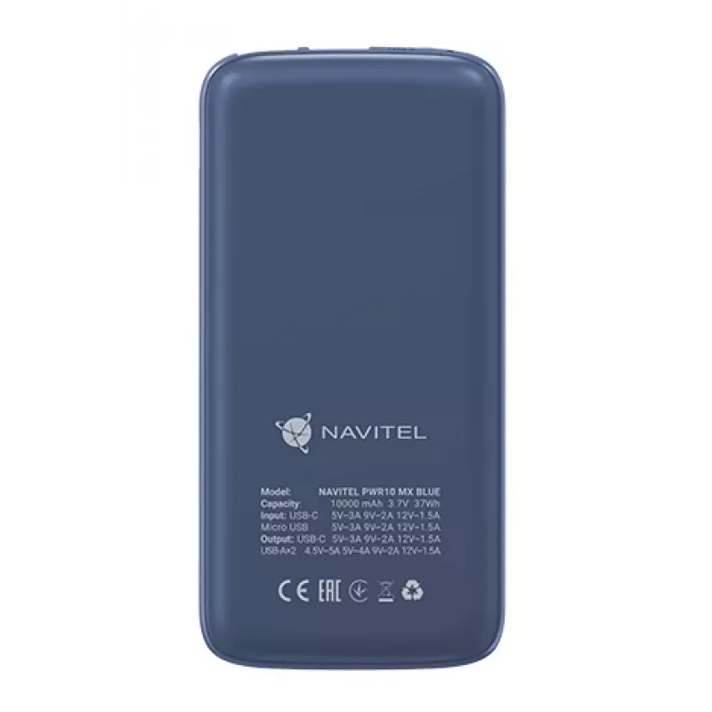 Portable Power Bank Navitel PWR10 MX BLUE 10000 mAh