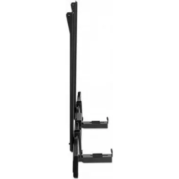 Manhattan Soundbar Mount Universal, Wall Mount or VESA Mount, Compatible with Soundbars up to 15kg, Depth-Adjustable, Mounts Above or Below TV, Black