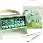 Double-sided marker pens Arrtx LC302246 — 24 colours, green tone shades