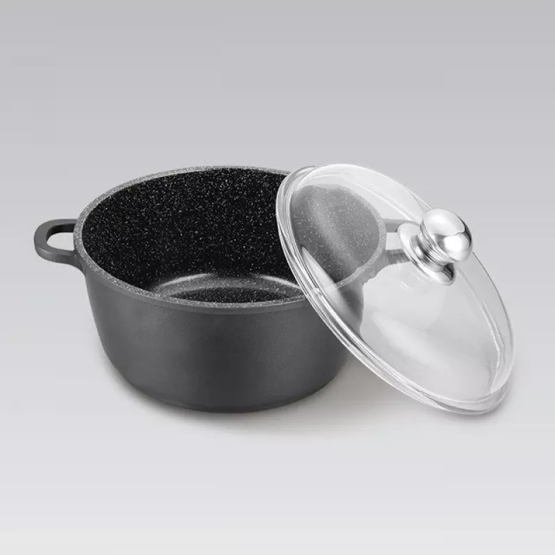 Pot with lid Maestro MR-4628C, stainless cookware, 28 cm diameter, 5.8 L, non-stick, 2 handles
