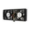 Cooling fan Extralink 2 FANS ROOF COOLING UNIT 220V AC Black Metal