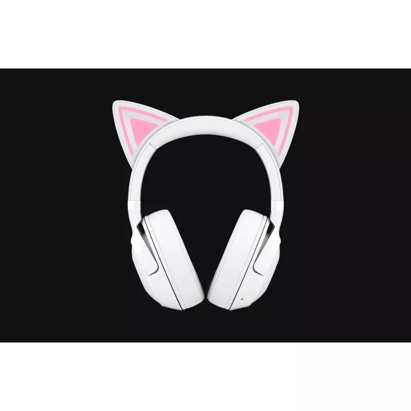 Wireless gaming headset Razer Kraken Kitty V2 BT White with Bluetooth, THX Spatial Audio, RGB lighting