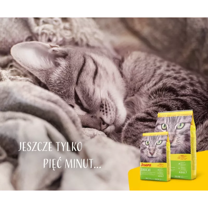 Dry cat food JOSERA SensiCat 10 kg — chicken, 33% protein, 18% fat, for adult cats with sensitive stomachs