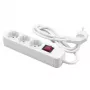 Power Extension Cable MediaRange MRCS205 1.4m 3 AC Outlets White