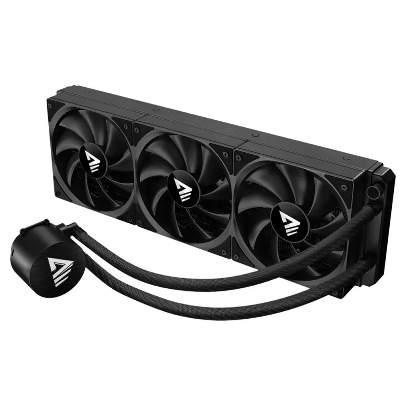 Liquid cooling kit SAVIO NOX 360 mm (3×120 mm fans, copper base, aluminium radiator) Black, 600–1800 RPM