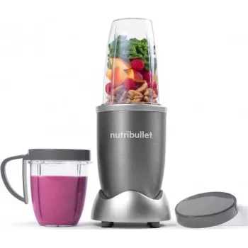 Cup blender NUTRIBULLET NB606B 600W, Tritan jug 0.7 L, 6 blades, 1 speed, 500 ml mug, grey