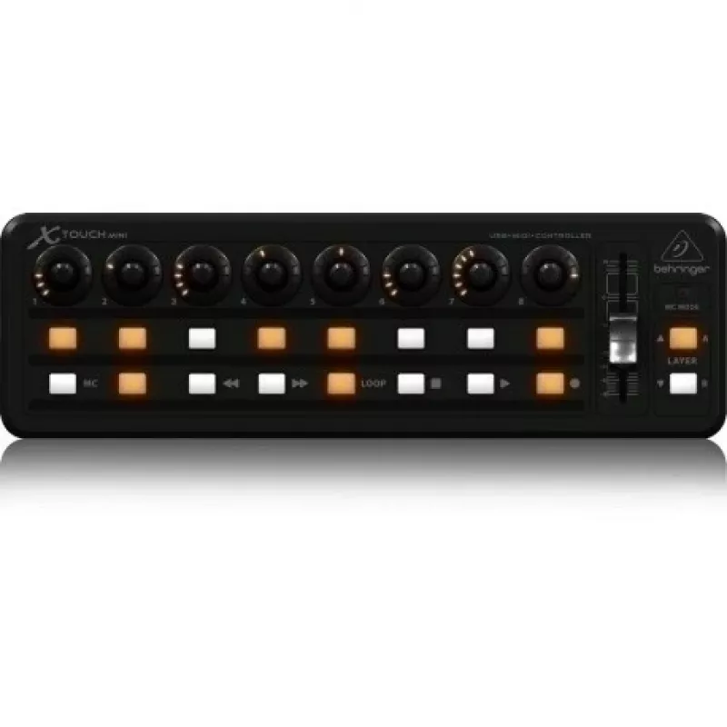 MIDI Keyboard USB Behringer X-TOUCH MINI Control type Buttons Rotary Slider Knobs
