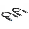 Card Reader DeLOCK USB Type-C for CFast SD + USB Hub