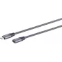 USB cable S/CONN 13-46020 USB 3.2 Gen 2x2 1 m USB C Black
