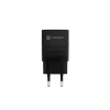NATEC wired mobile device charger NUC-2141, 30W, USB-C PD 3.0 + USB-A QC 3.0, 110–240V, black