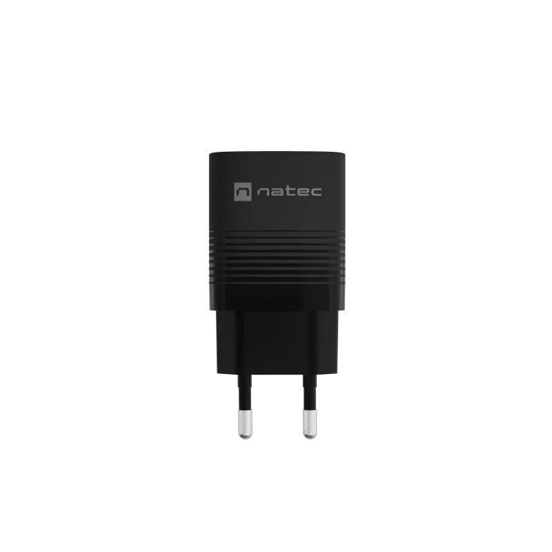 NATEC wired mobile device charger NUC-2141, 30W, USB-C PD 3.0 + USB-A QC 3.0, 110–240V, black