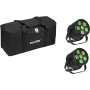 LED Par Light EUROLITE Silent Par 6 QCL Floor set of 2 with Soft-Bag