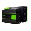 Car Power Inverter Green Cell INV22 — 1500 W, 12 V DC to 230 V AC, 50 Hz, LED, active cooling, black