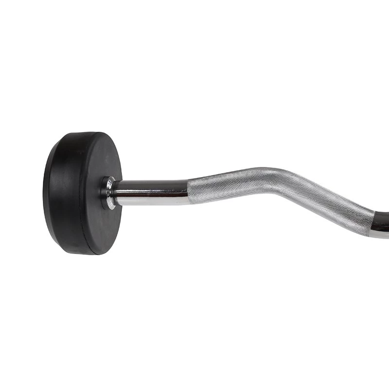 HMS GSL10 fixed rubberised barbell/grip 10kg