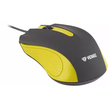 USB wired mouse, 3 buttons, rubberized surface