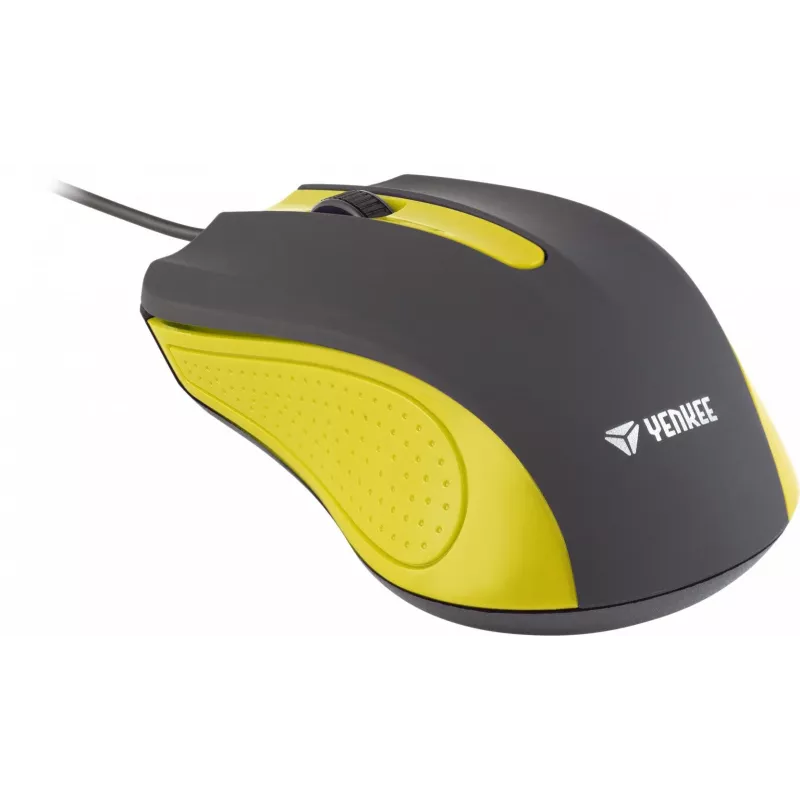 USB wired mouse, 3 buttons, rubberized surface