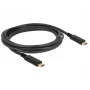 USB Cable DeLOCK 83668 USB 3.2 Gen 1 2m USB C Black