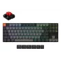 Mechanical keyboard Keychron K1X-B1, 80% (87 keys), USB + Bluetooth, QWERTY English, Grey, RGB backlight