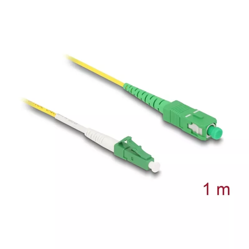 DeLOCK 83235 InfiniBand Fibre Optic Cable 1m LC SC OS2 Yellow