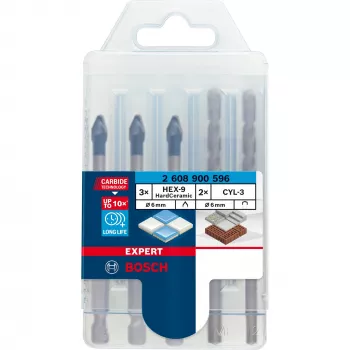 Bosch EXPERT HEX-9 HardCeramic Drill bit set 5 pc(s)