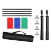 Puluz 2x3m photo backdrop set/stand + photo backdrops 3 pcs PKT5205