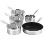 Cookware set Salter BW06746EU7 — Stainless steel 5-piece set with lids