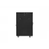 Lanberg FF01-6822-12BL Freestanding Rack Cabinet 22U 600x800mm Black with Glass Door LCD