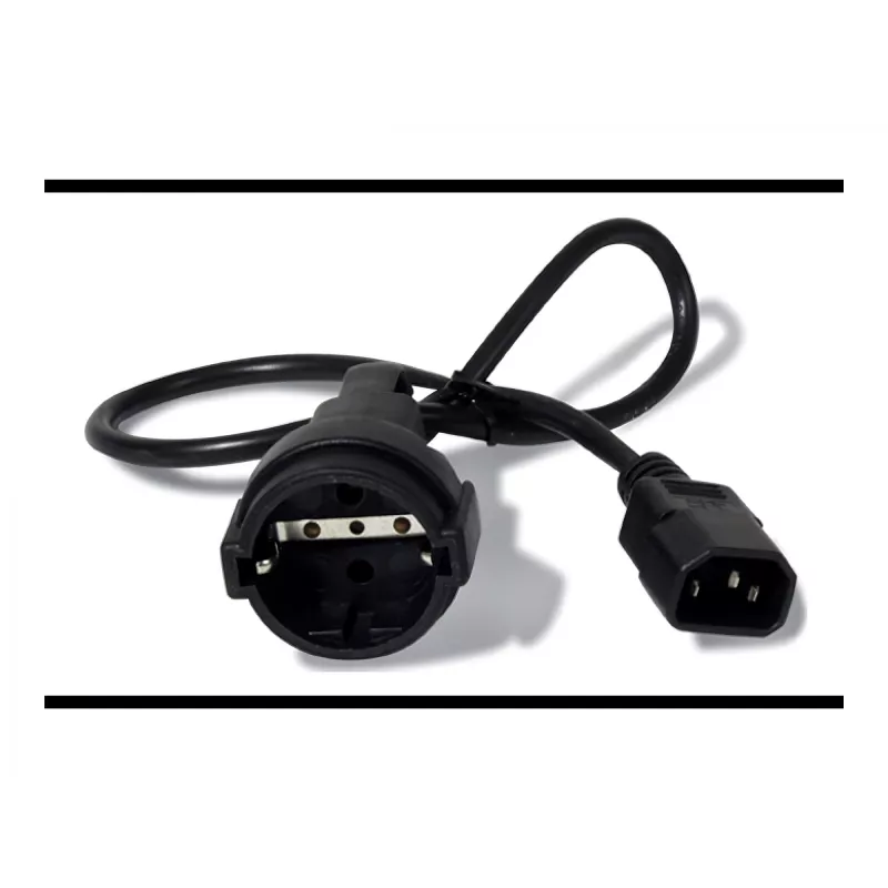 APC AP9880 power cable Black 0.6 m C14 coupler CEE7/7